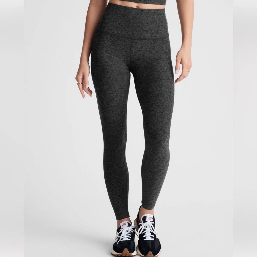 Beyond Yoga Spacedye Caught in the Midi Hight Waisted Legging in Charcoal, XS
